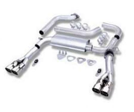 Camaro Exhaust System, Single Cat Back Adjustable, Borla, V8, 1993-1995