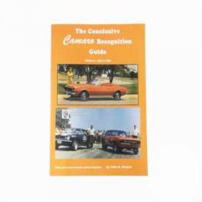 Conclusive Camaro Recognition Guide Book Volume Three 1970-1973