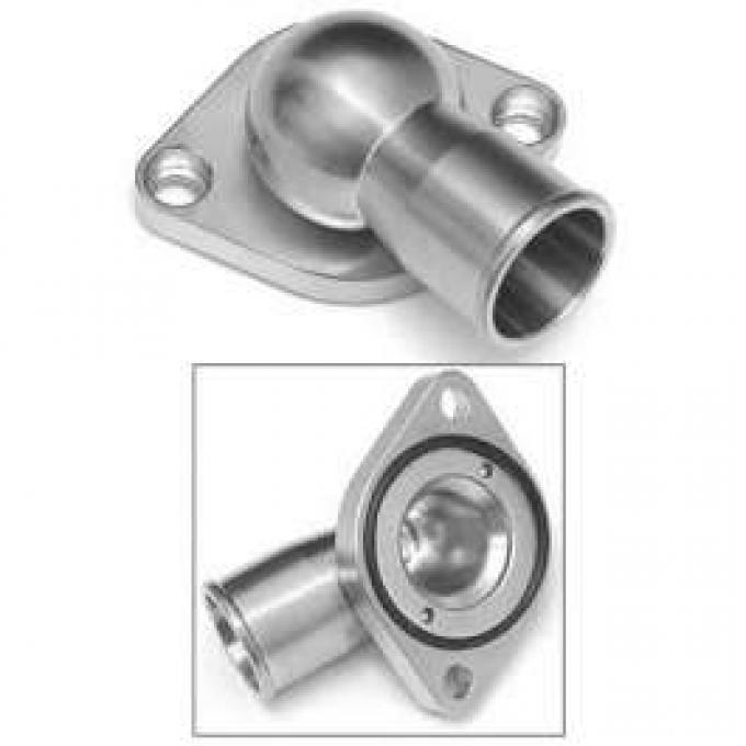 Camaro Thermostat Housing, Small Block/Big Block, Stainless Steel, Polished, 1970-1972