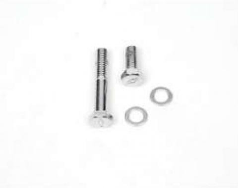 Camaro Thermostat Housing Bolt Set, Bowtie Stamped, Chrome,1967-1969