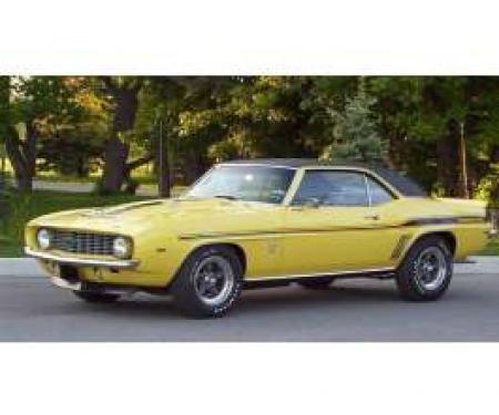 Camaro Yenko Vinyl Stripe Kit, 2 Mil Thick, Black, 1969