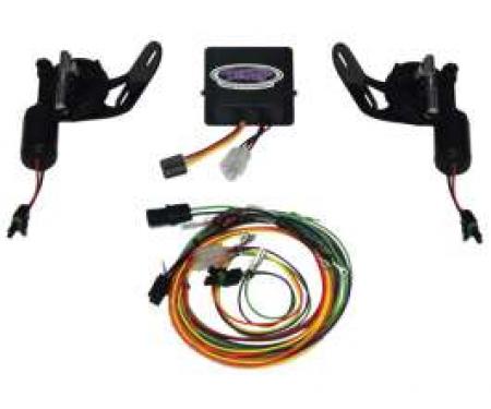 Camaro Headlight Door Conversion Kit, Vacuum To Electric, Rally Sport (RS), 1969