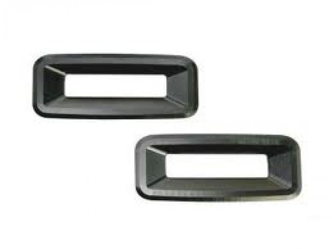 Camaro Backup Light Surround, Billet Aluminum Black, 2010-2012