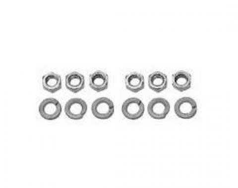Camaro Parking Brake Equalizer Nuts, Stainless Steel, 1967-1969