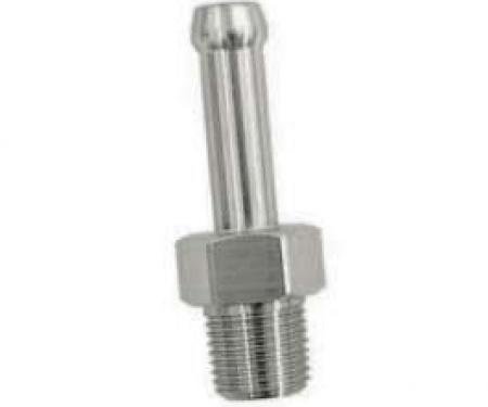 Camaro Intake Manifold Vacuum Port Fitting, 1/4 Bayonet, Stainless Steel, 1967-1969