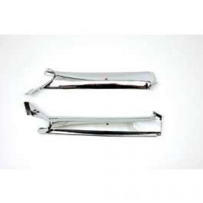 F-Body Pillar Post Moldings, Inner, Chrome, Convertible, 1967