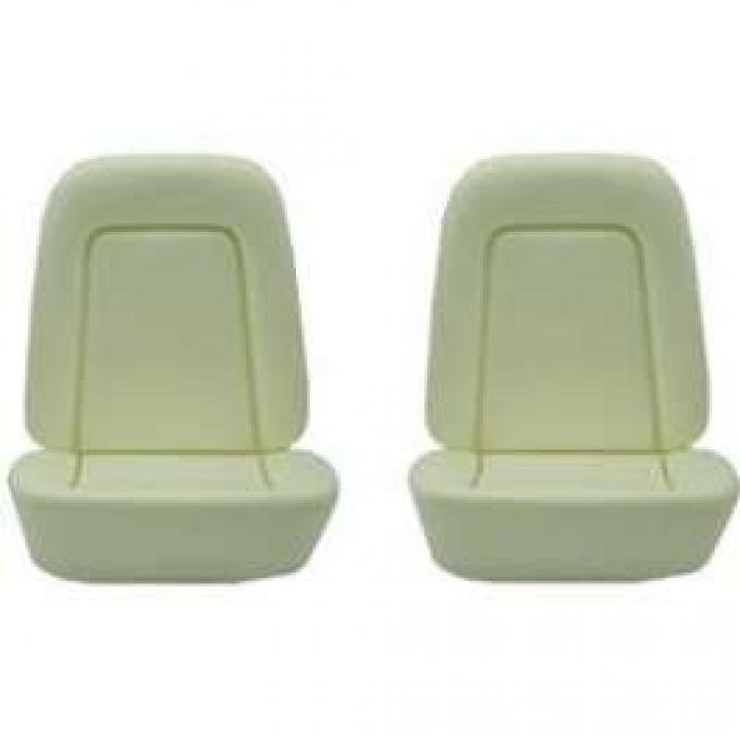 Camaro Bucket Seat Foam Cushions, With Reinforcing Wire, Standard Interior, 1969