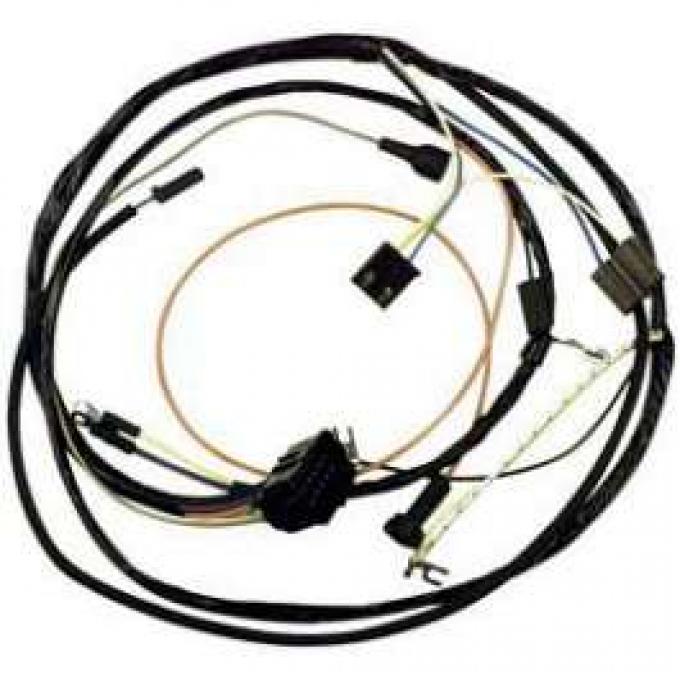 Camaro Engine Wiring Harness, 6 Cylinder, For Cars With Warning Lights, 1967