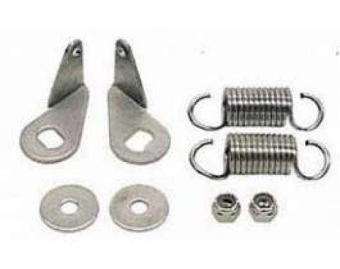 Camaro Headlight Door Bellcrank Over-Center Bracket & Spring Set, Rally Sport (RS), 1968