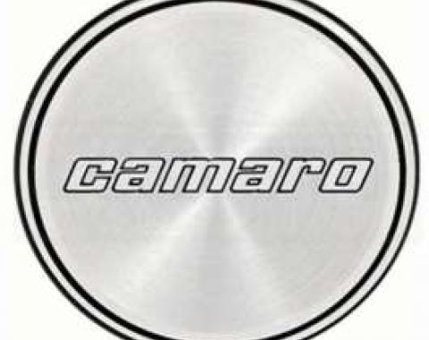 Camaro Hub Cap Insert, Base Model, Black And Black Rings, Second Design, 1980