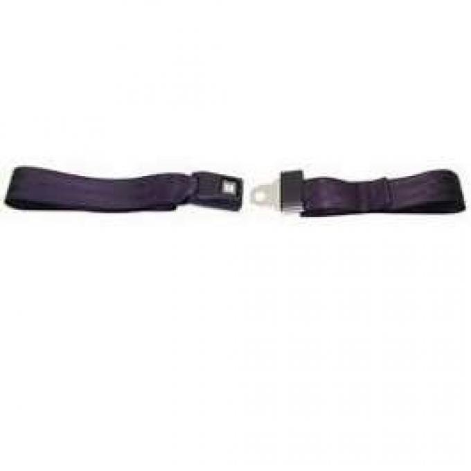 Seatbelt Solutions 1967-1969 Camaro Lap Belt 60" with Plastic Push Button 1201601000 | Black