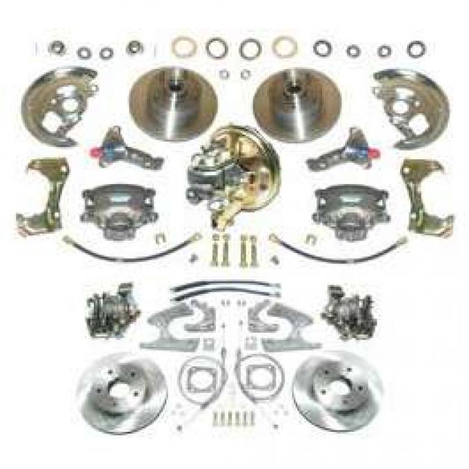 Camaro Power Disc Brake Conversion Kit, Complete, 4-Wheel, 1967-1969