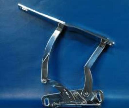 Camaro Billet Aluminum Hood Hinges, Polished Finish, 1970-1981