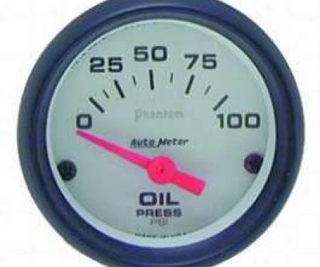 Camaro Oil Pressure Gauge, Phantom Series, AutoMeter, 1967-1969