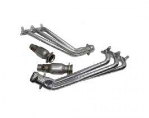 Camaro V6 BBK 1-5/8 Full-Length Polished Ceramic Headers With High-Flow Cats, 2010-2011