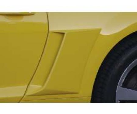 Camaro Quarter Panel Scoops, With Black Vinyl Inserts, 2010-2014