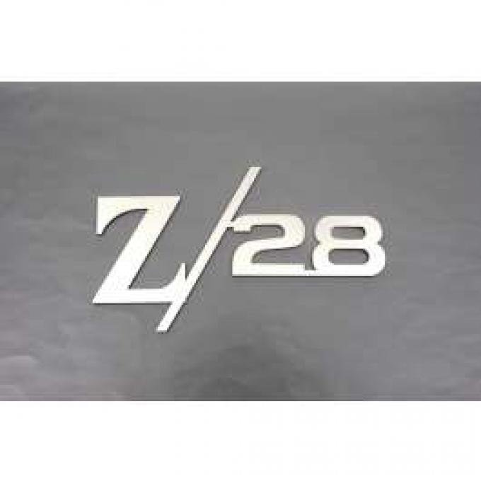 Camaro Taillight Panel Emblem, Z28, Stainless Steel, 1967-1969