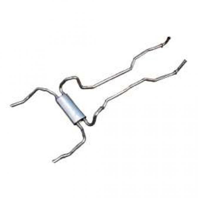 Camaro Dual Exhaust System, Small Block, 2-1/4", 1970-1974