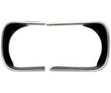 Camaro Headlight Bezels, Left & Right, Rally Sport (RS), 1967-1968
