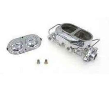 Camaro Dual Brake Master Cylinder, Chrome, For Non-Power Brake Cars, 1970-1981