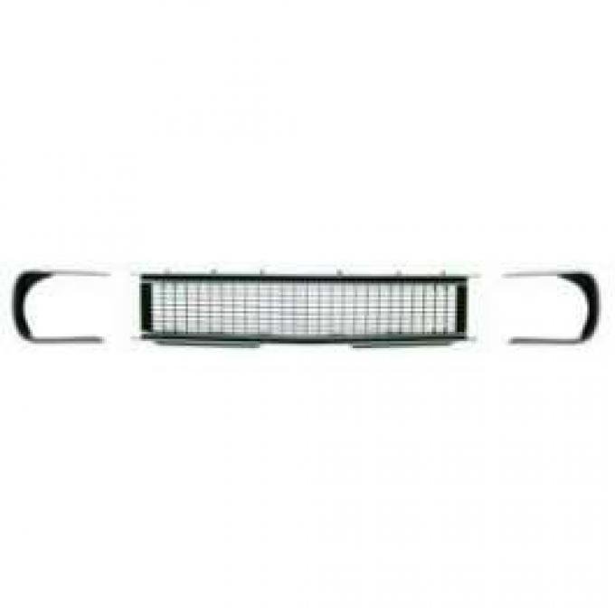 Camaro Grille Kit, Black & Chrome, Rally Sport (RS), 1968