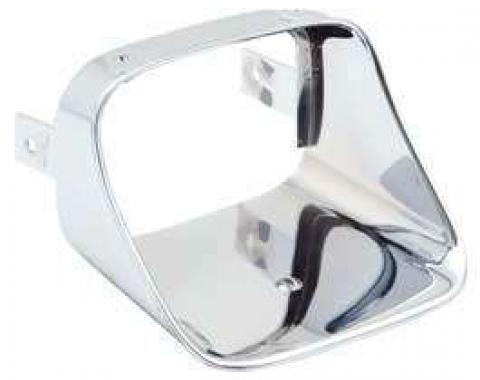 Camaro Parking Light Trim Bezel, Right, Chrome, For Standard Cars, 1978-1981