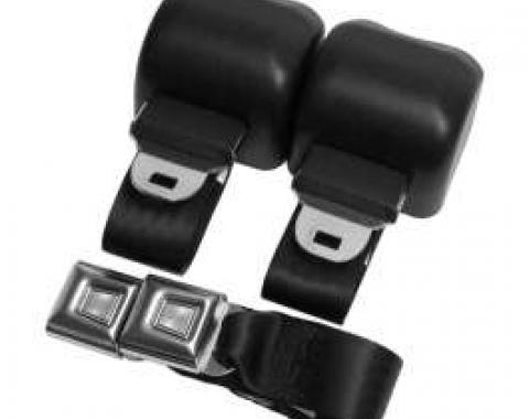 Camaro 3-Point Retractable Rear Shoulder Harness/Seat Belt Kit, Morris Classic Concepts, 1970-1973