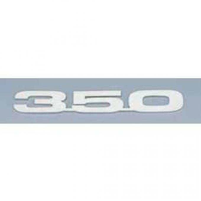 Camaro Hood Emblems, 350, Stainless Steel, 1967-1969