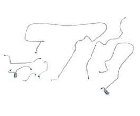 Camaro Brake Line Kit, Power Disc, Stainless Steel, 1980-1981