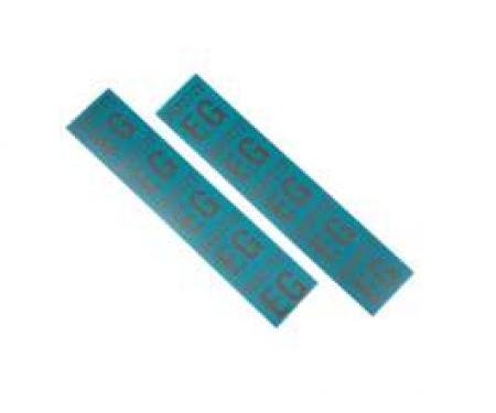 Camaro Coil Spring Tape Decals, Code EG, Big Block, 1968