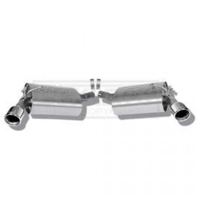 Camaro Rear Section Exhaust System, Stainless Steel, V6, 2010-2013