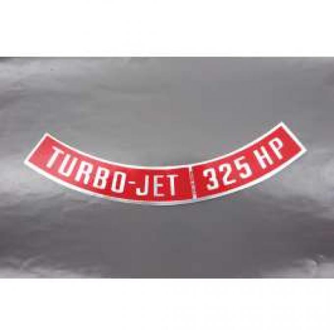 Camaro Air Cleaner Decal, Turbo-Jet 325 HP, 1967-1969