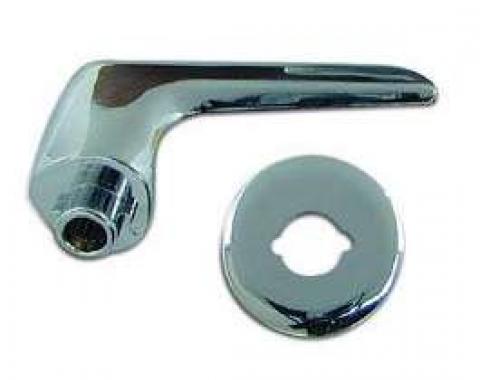 Camaro Door Handle, Inside, With Backing Plate, Deluxe Interior, Left, 1967