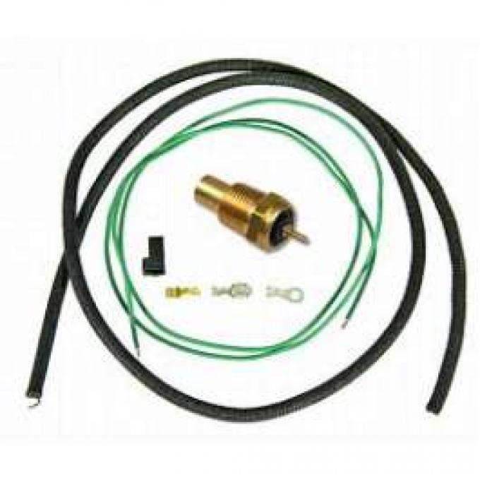 Camaro Coolant Temperature Sending Unit & Wiring Kit, For Cars With Gauges, 1968