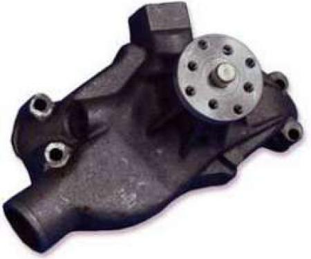Camaro Water Pump, Short, Small Block, Cast Iron, Hi-Flow, Stewart, 1967-1968