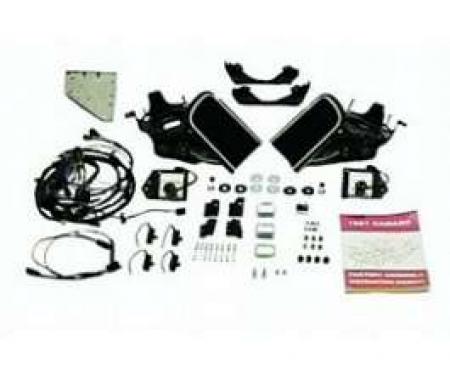 Camaro Rally Sport (RS) Headlight Door System Kit, V8, For Cars With Warning Lights, 1967