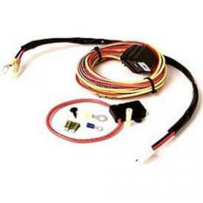 Camaro Cooling Fan Relay Wiring Harness, For Dual Fans, Be Cool, 1970-1992