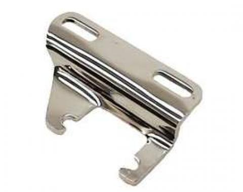 Camaro Lower Alternator Bracket Exhaust Header Mounting Adapter, Small Block, Chrome, 1967-1968