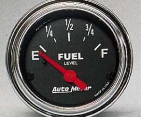 Camaro Fuel Level Gauge, Chrome, AutoMeter