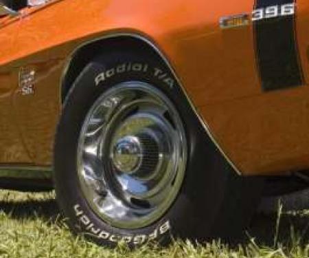 Camaro Rally Wheel Kit, 14 x 7, Complete, 1968-1969