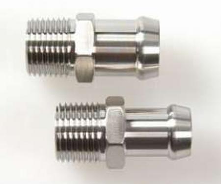 Camaro Heater Hose Fitting Set, Big Block, 1967-1974 & Small Block, Hex Head, Stainless Steel, 1967-1974
