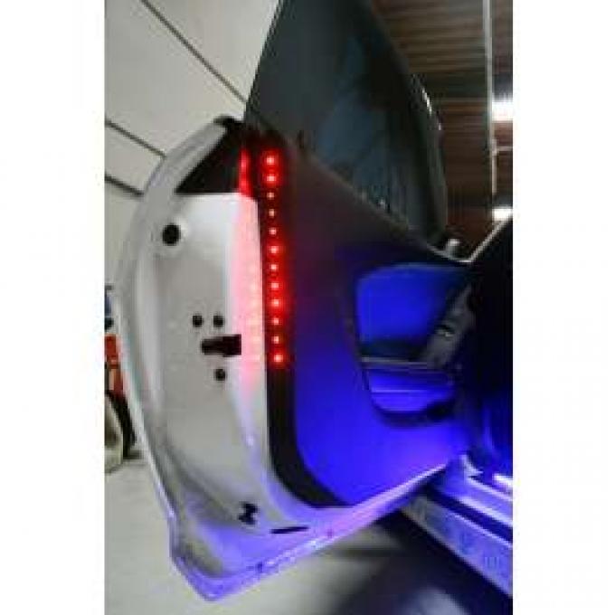 Camaro Red LED Door Safety Lights, 2010-2013
