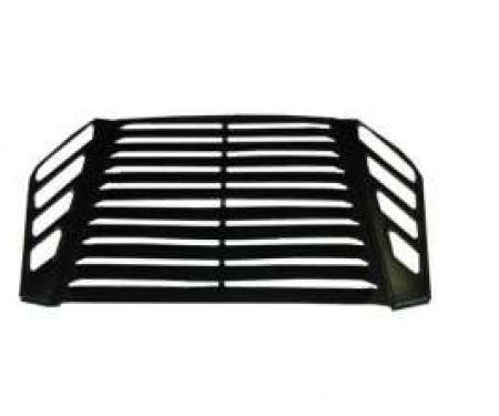 Camaro Louvers, Rear Window, Aluminum, Without Third Brake Light, 1982-1992