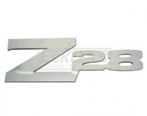 Camaro Emblem, Rear Spoiler, Z28, Stainless Steel, 1970-1974