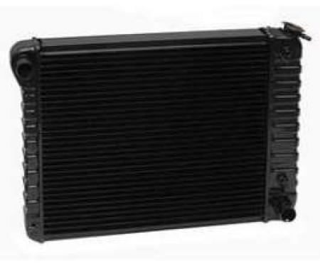 Camaro Radiator, Copper 3 Core, Small Block, For Cars With Automatic Transmission & Without Air Conditioning, U.S. Radiator, 1970-1971