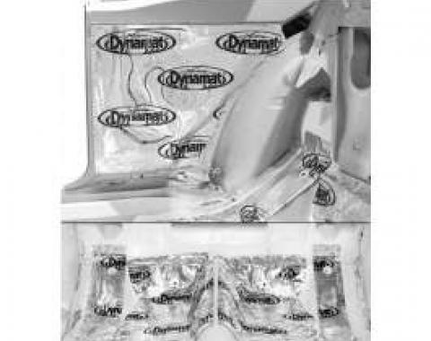 Camaro Rear Seat Floor Insulation, Dynamat Extreme, 1967-1969