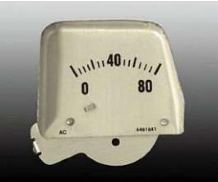 Camaro Console Oil Pressure Gauge Face Plate, 1968-1969