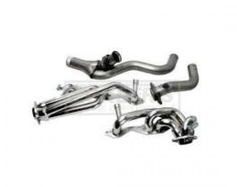 Camaro LT-1 BBK Single-Cat Shorty 1-5/8 Chrome Exhaust Header Kit W/Y-Pipe, 1994-1995