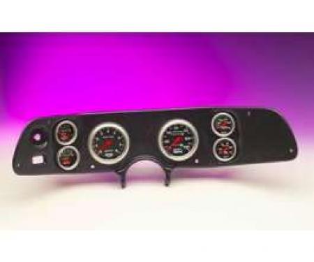 Camaro Dash Panel, With 6 AutoMeter Sport Comp II Gauges, Black, 1970-1978