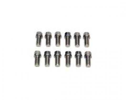 Camaro Exhaust Header Mounting Bolt Set, Small Block, Stainless Steel, 1967-1969